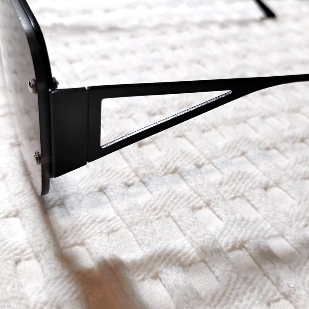 Women's Aviator Style Sunglasses Black Brown - Picture 5 of 7
